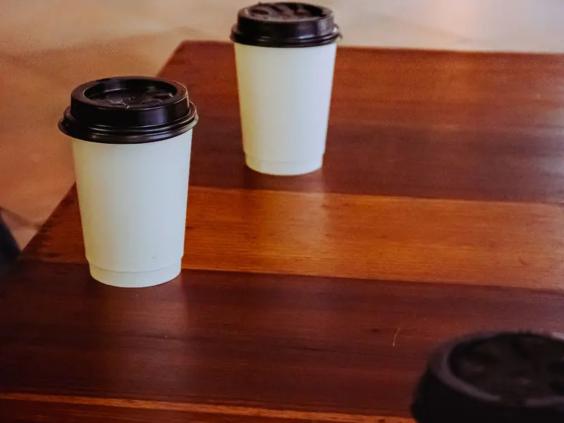 Hot coffee cup photo